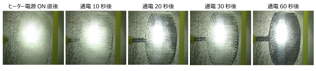 ヒーター加熱時間の過程図
