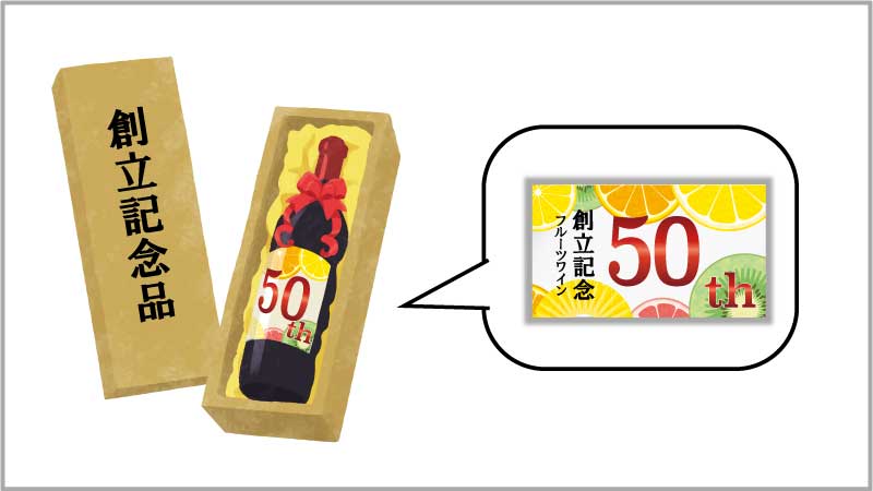 Design label for glass